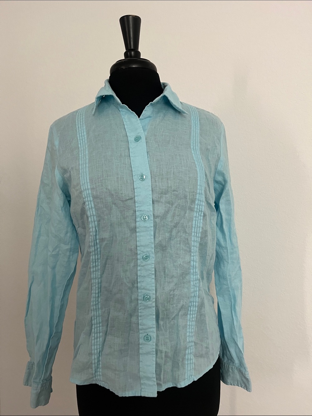 Liz Claiborne Light Blue Linen shirt